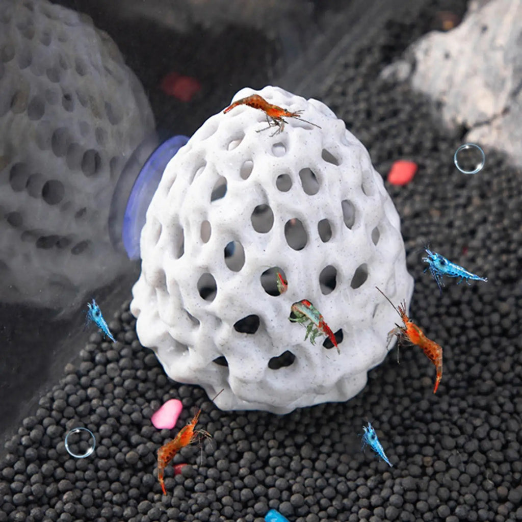 Simulated Porous Coral Stone Aquarium Hides Shelter House Small Fish Tank Decoration Aquaculture Shrimp Cave Pet Supplies Oasis Select