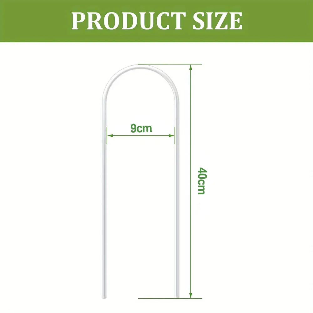 2pcs U-Shaped Acrylic Plant Climbing Frame & Support Stakes