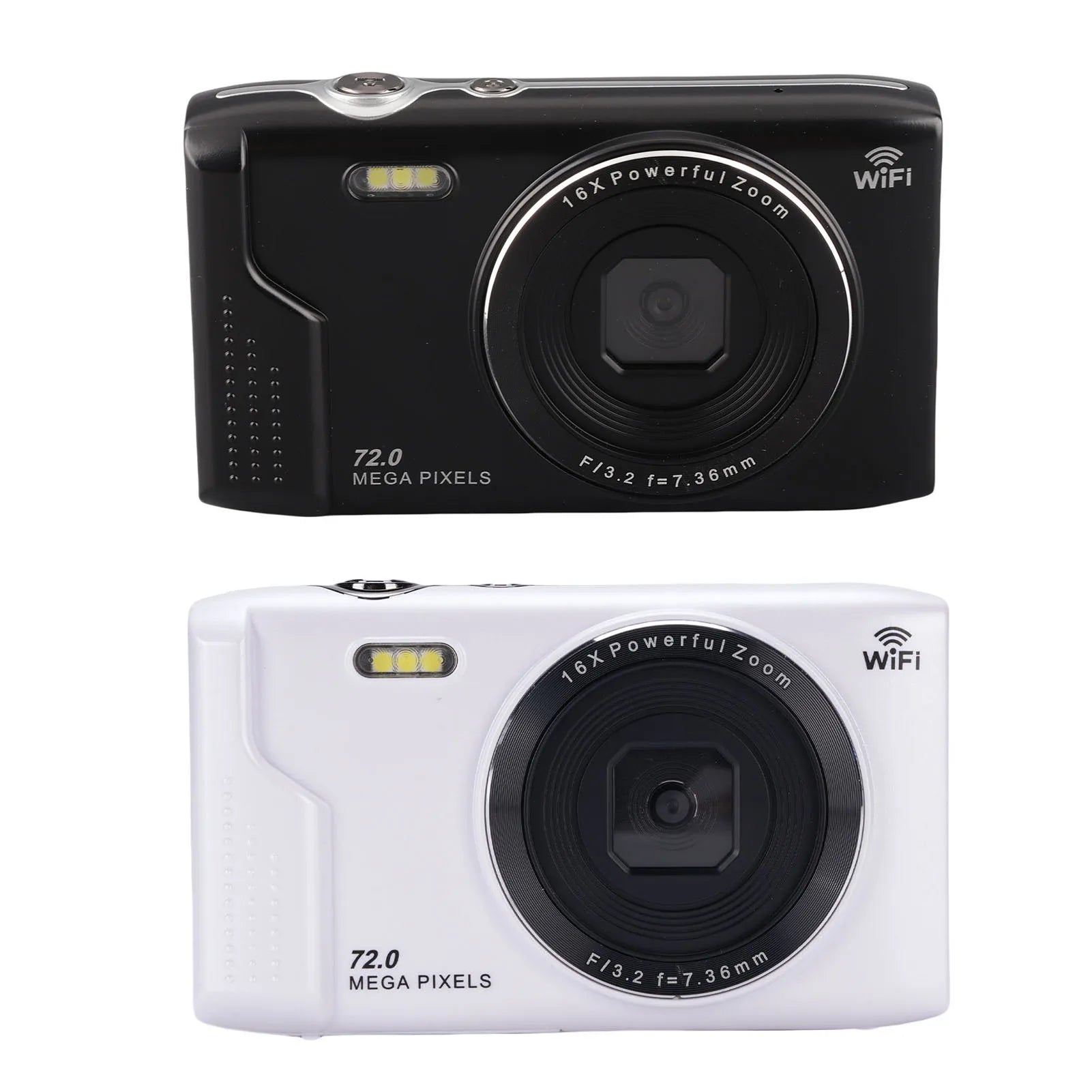 Vlog Travel Camera WiFi 5K Digital Camera AF Autofocus 1200mAh Battery 16X Zoom Portable 2.8 inch LCD Screen for Photography Oasis Select black