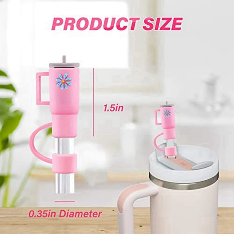Straw Lid Suitable For Stanley Cup, Silicone Straw Plug, Compatible With Stanley 30 And 40 Ounce Flat Bottom Cups Oasis Select