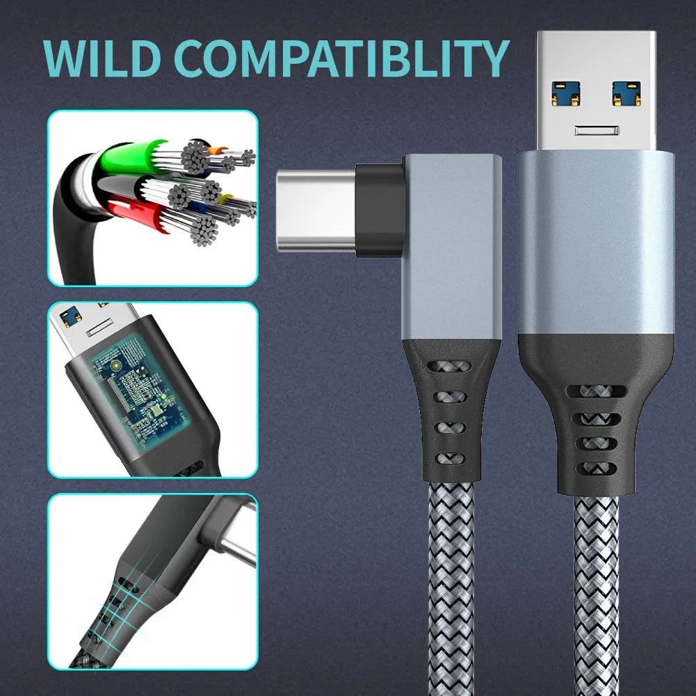 USB-A to USB-C VR Link Cable 5M for Meta Quest 2 | 5Gbps