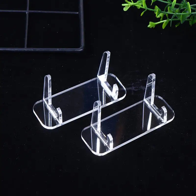 2-Pack Clear Acrylic Photocard Display Stand | Desk Decor
