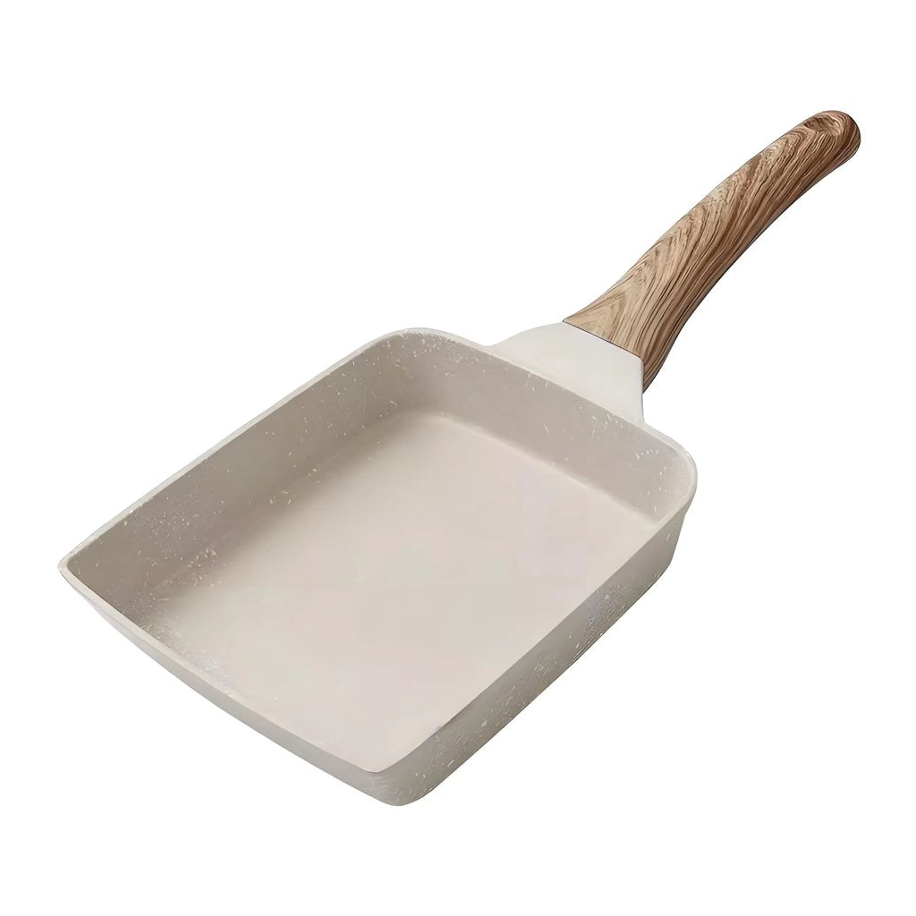 Japanese Tamagoyaki Pan – Non-Stick Mini Frying Pan for Eggs Breakfast, and Omelets Durable & Easy to Clean Oasis Select Beige