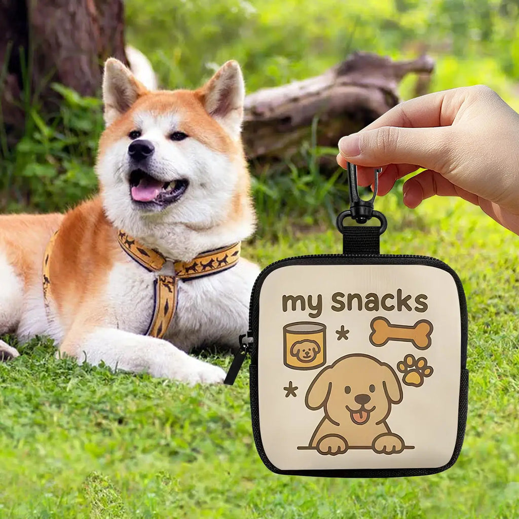 Portable Dog Treat Training Bag with Hook & Zipper