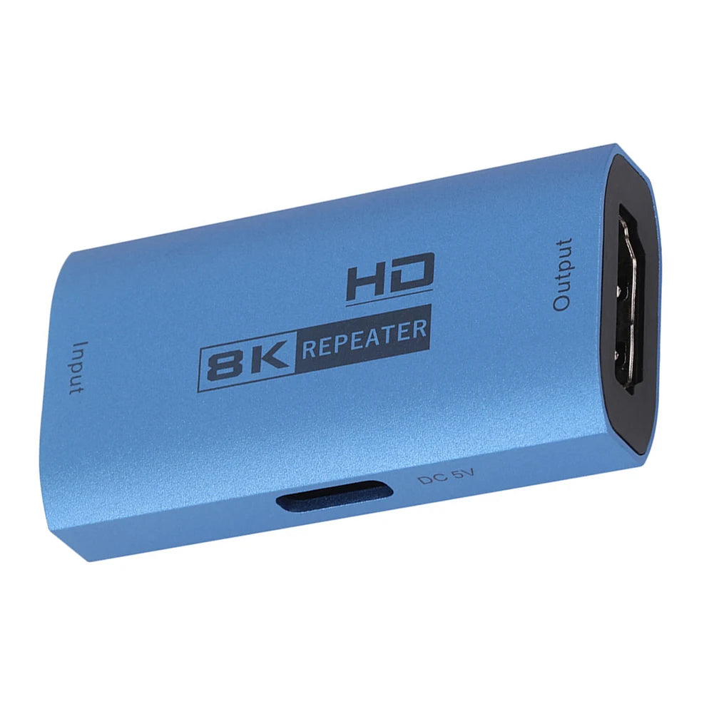 8K Extender Repeater 8K@60Hz HDMI Cable Extender Signal Repeater Amplifier Booster Adapter Hdmi 2.1 HDR 3D Video Converter Oasis Select