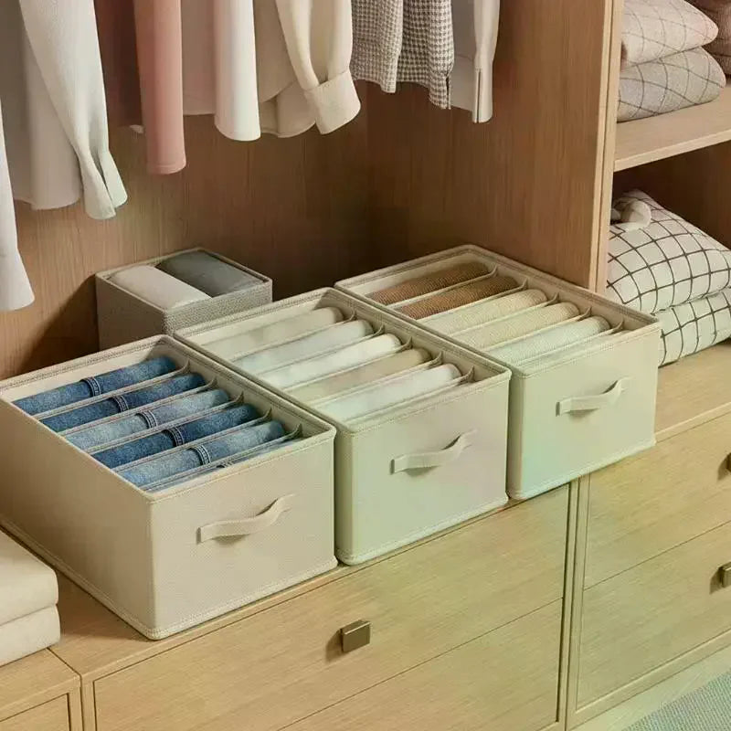 5-Grid Clothes Storage Organizer Box | Drawer Divider