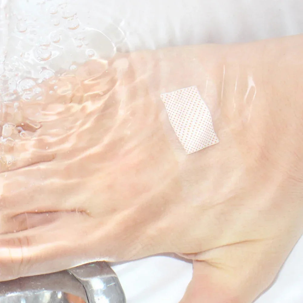 50/120Pcs Waterproof Band-Aid Wound Dressing Medical Transparent Hemostatic Tape for Swimming Bath Wound Care Protect First Aid Oasis Select