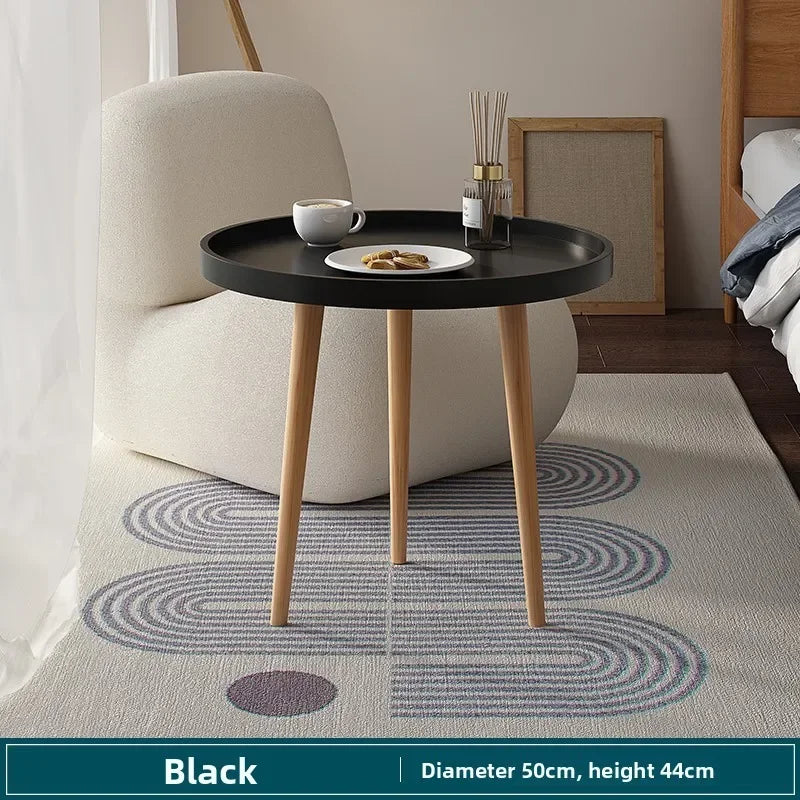 Multi-functional Nordic Small Round Table Coffee Sofa Side Balcony