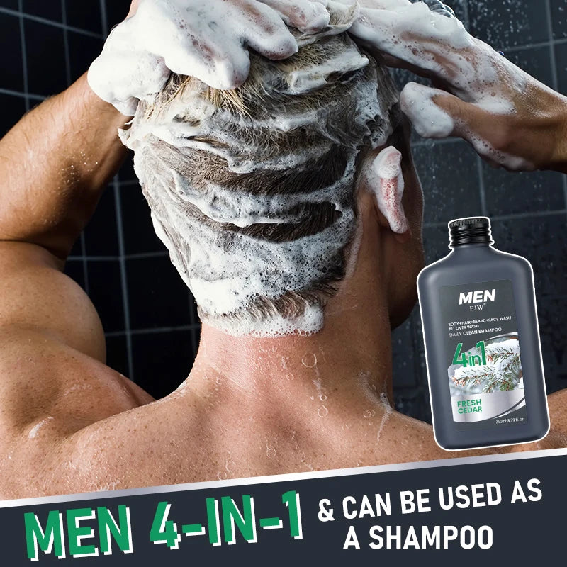 Men's 4-in-1 Body, Hair, Beard & Face Wash – Hydrating Men's All-in-One Wash Oasis Select