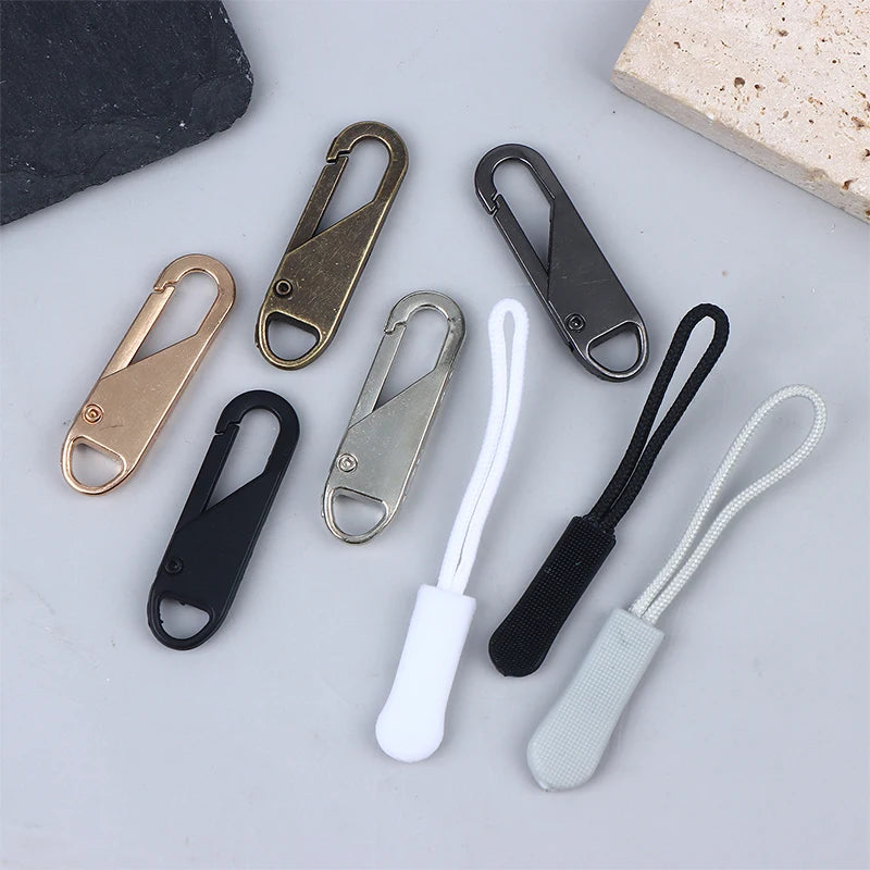 Metal Replacement Zipper Pulls & Cord Extenders – 5/10/20 Pack Zipper Pull Replacements Oasis Select