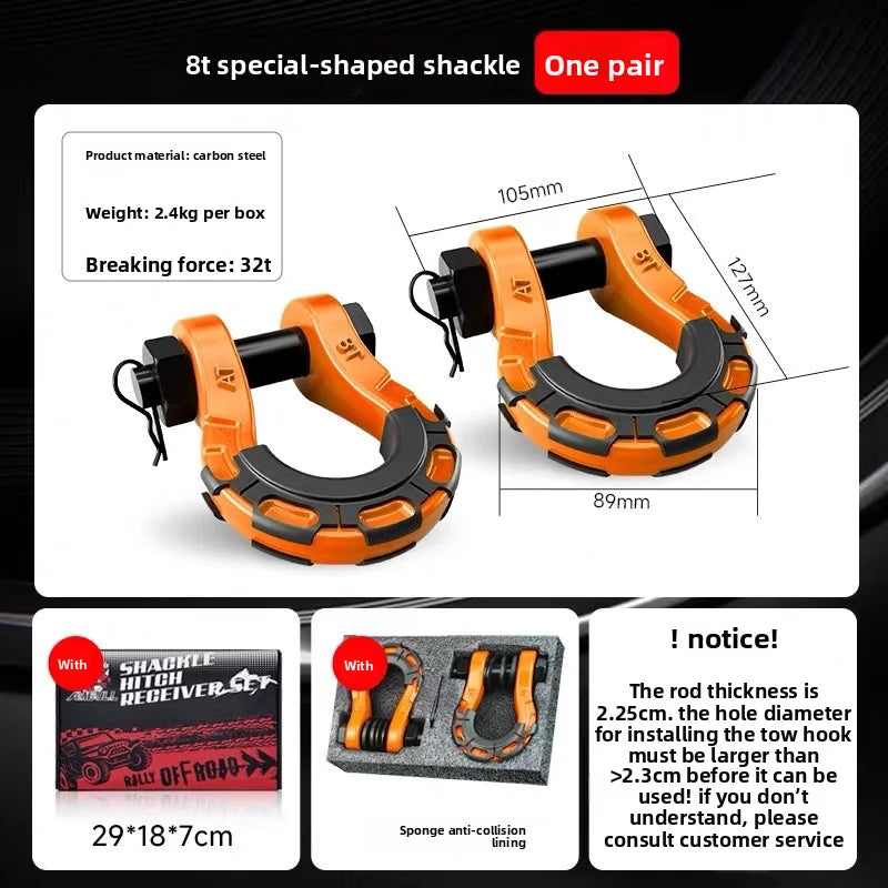 Tow hitch tank unloading off-road vehicle rescue bow-shaped front bumper U-shaped hook Great Wall Cannon U-shaped horseshoe tank Oasis Select Style4