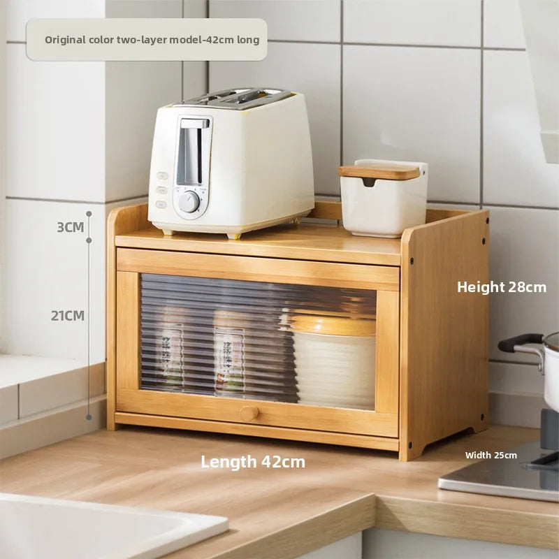 Kitchen Shelves Seasoning Dishes Storage Multi-layer Countertops Lockers Cupboards Household Cutlery Chopsticks Storage Boxes Oasis Select Primary 1-42