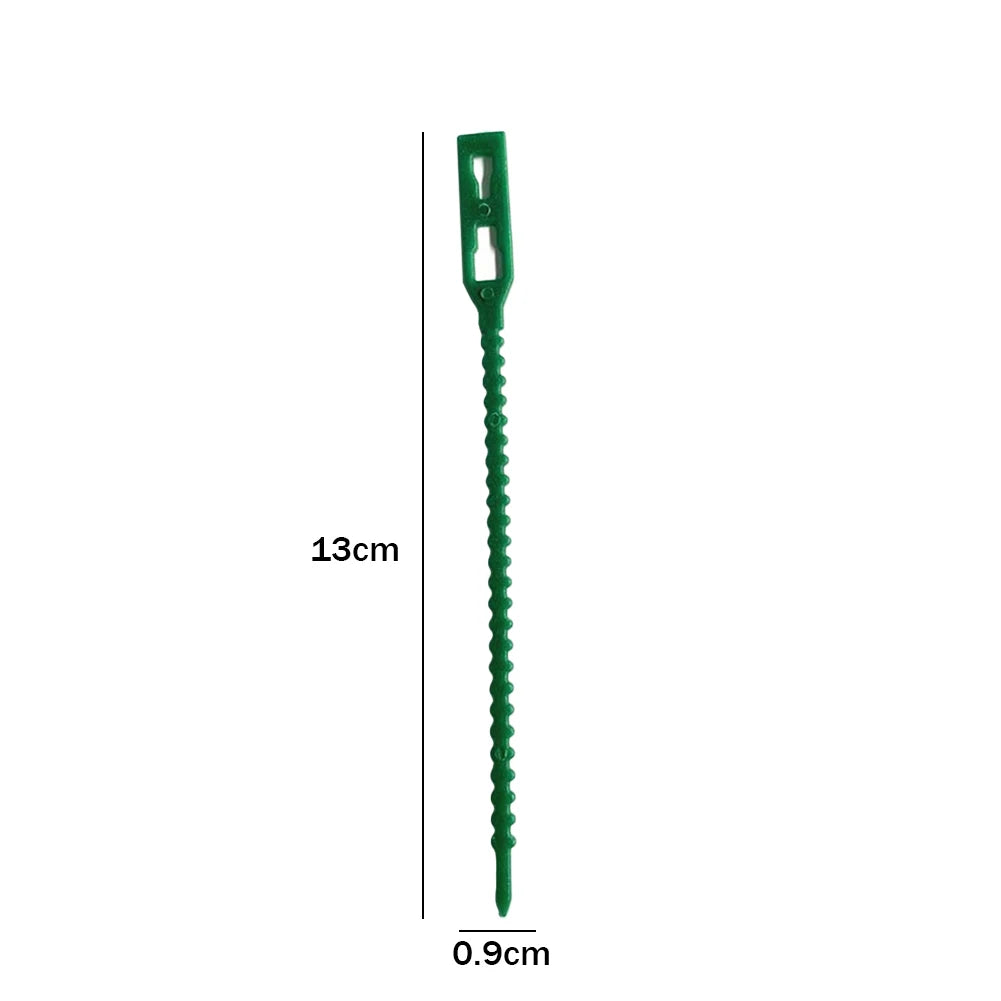 100-Pack Reusable Green Garden Plant Ties – Adjustable Cable Ties Garden Plant Ties Oasis Select