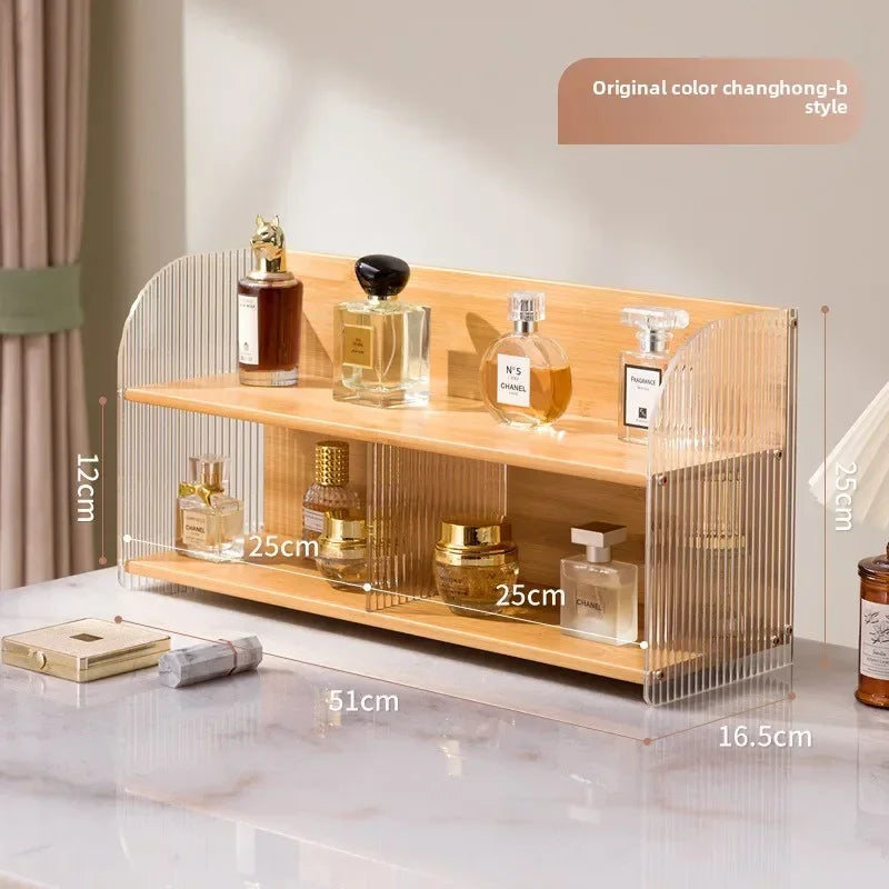 Multi-functional Cosmetics Storage Box Dresser Shelf Skin Care Products Perfume Shelf Desktop Premium Acrylic Storage Shelf Oasis Select Changhong B