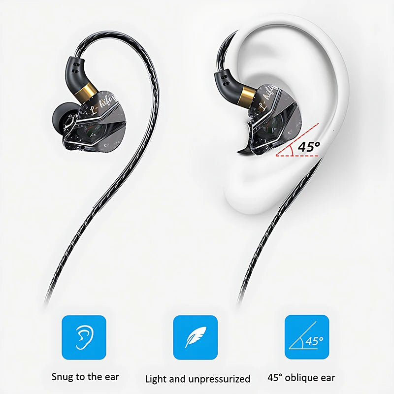 9D Surround HIFI Heavy Bass Headset 3.5MM/Type-C Digital Chip With Mic In-Ear Wired Headphones Music Sports For Samsung Android Oasis Select