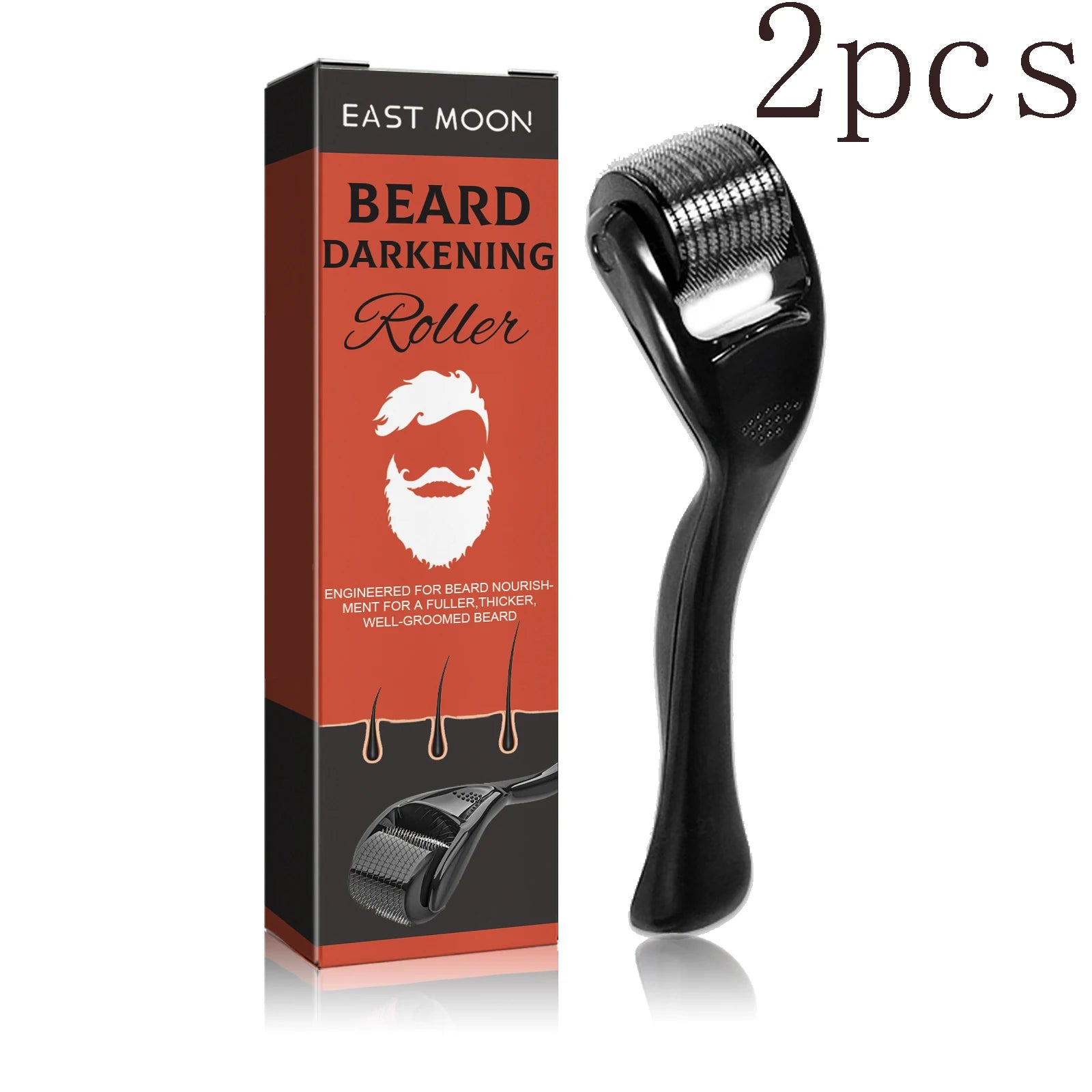 Beard Thickening Microneedle Roller – Men's Nourishing Growth Comb Beard Growth Roller Oasis Select 2pcs