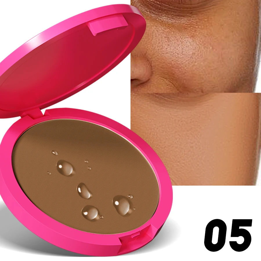 KAFURUX Matte Pressed Powder – Oil Control & Full Coverage