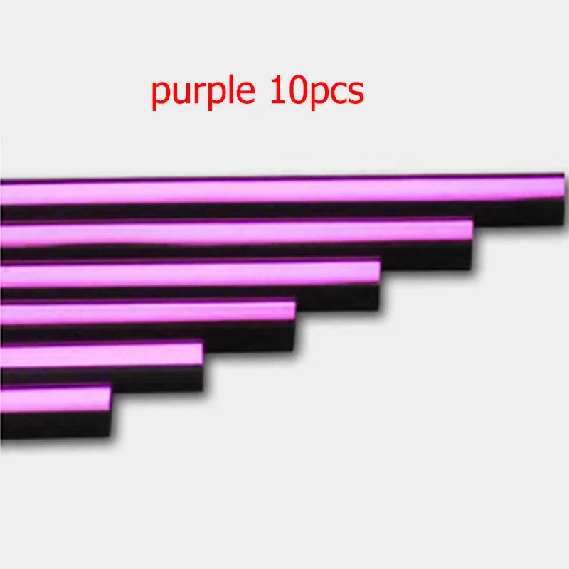 10/20PCS 20cm Car Air Conditioner Outlet Decorative U Shape Moulding Trim Decor Strips Car Door Edge Corner Protector Oasis Select 10PCS Purple