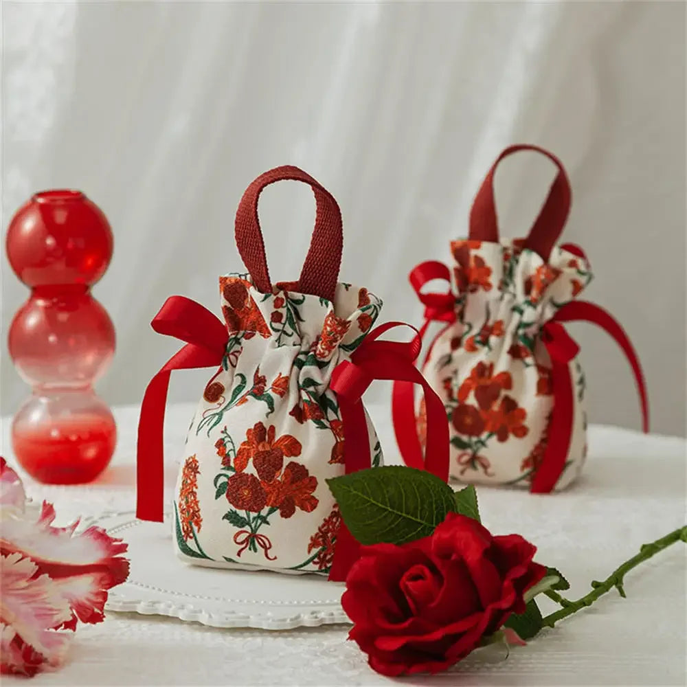 Canvas Drawstring Candy Gift Bags – Wedding & Party Favours