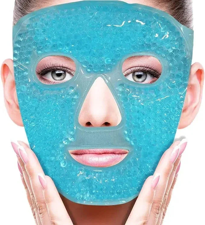 Gel Bead Hot & Cold Full Face Eye Mask – Spa Compress