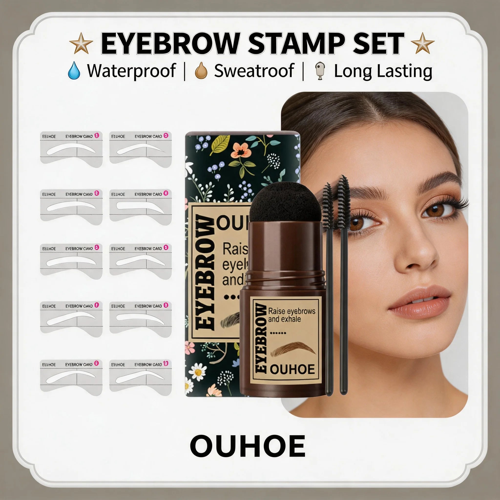 Stamp Eyebrow Powder Stick – Waterproof Natural Hairline Shadow