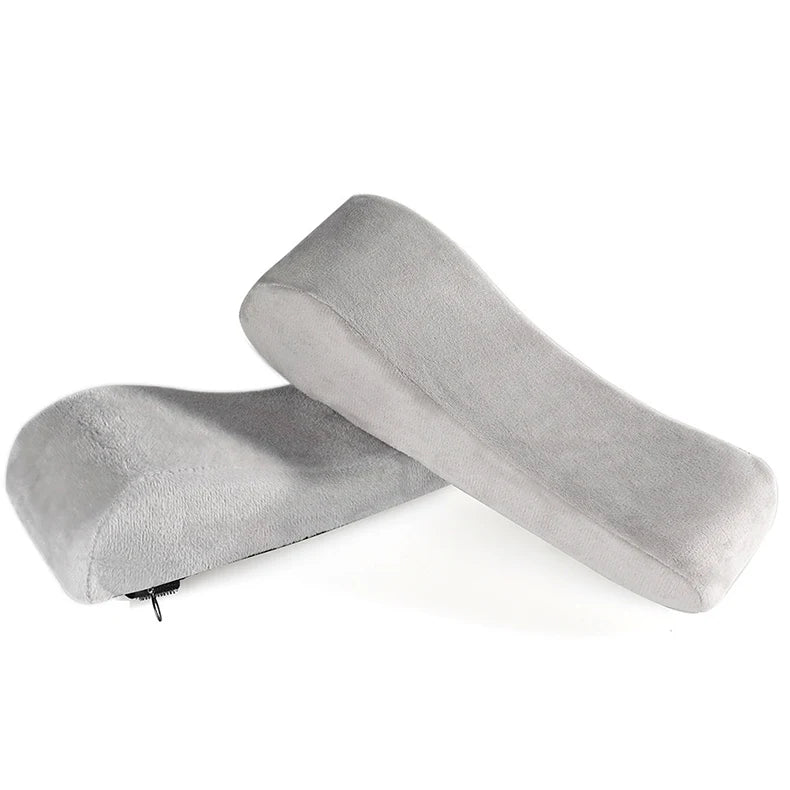 2pcs Ergonomic Armrest Pads,Office Chair Cushion for Elbow & Forearm Pressure Relief,Universal Fit Designed To Relieve Pressure Oasis Select Light Grey See below for size descriptions
