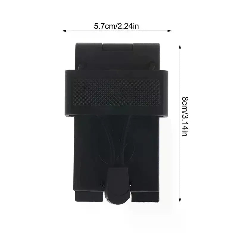 Radio Belt Clip Holder Radio Carry Holster Plastic Compact Secure Black Anti Slip For Law Enforcement Duty Belt Oasis Select