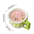 Fruit Washing Bowl Drain Basket Fruit Drainer Container with Foldable Handle Food Strainer Thickened Fruit Plate Strainer Bowl Oasis Select Pink