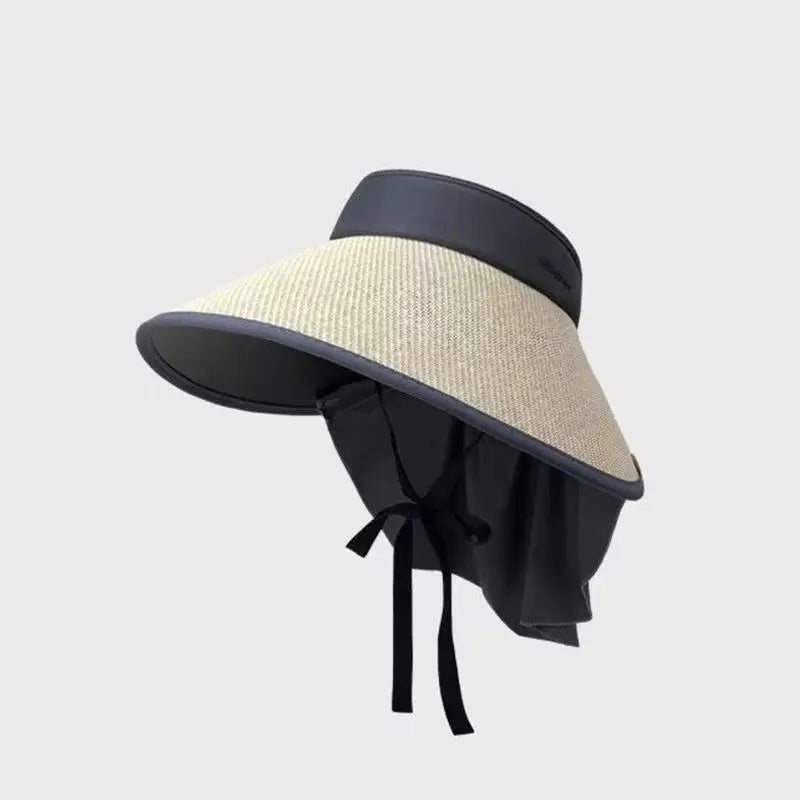 Women Adjustable Neck Flap Sun Hat Wide Brim UPF 50+ UV Protection Breathable Outdoor Travel Beach Cap Oasis Select A8 Beige
