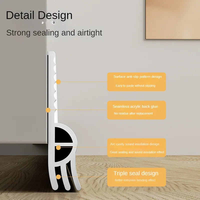 1M Door Bottom Sealing Strips Windproof Dust Stopper Guard Rain Weatherstrip Noise Reduction Insulator Sealer Home Hardware Oasis Select