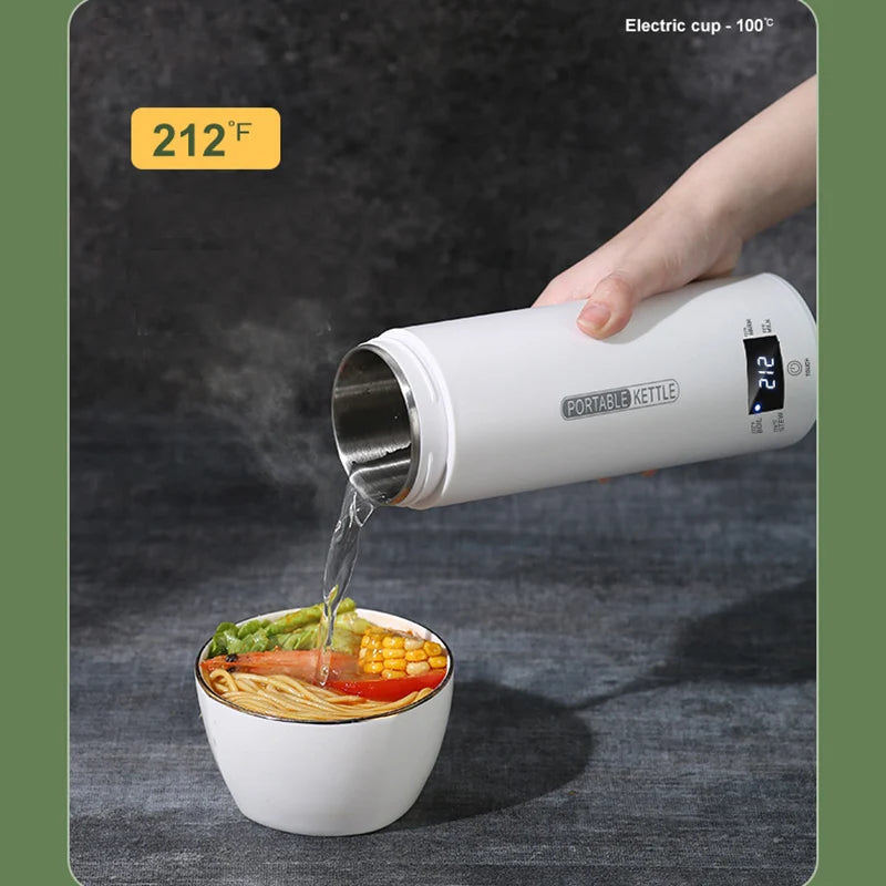 4 Temperature Electric Heating Kettle Leakproof Portable Fast Water Boiling Thermos Bottle Portable 220V 110V Hot Water Cup Oasis Select