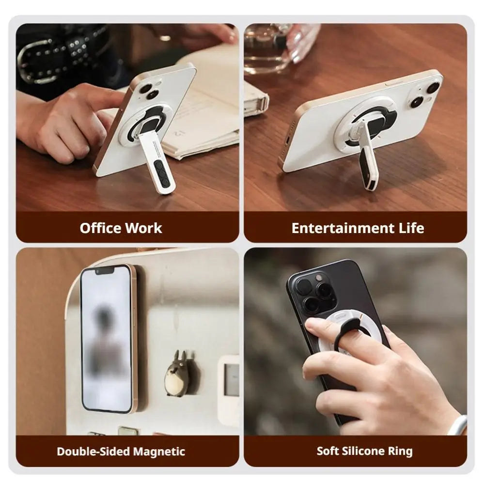 Magnetic Phone Ring Stand 360° Rotatable | Dual-Sided MagSafe