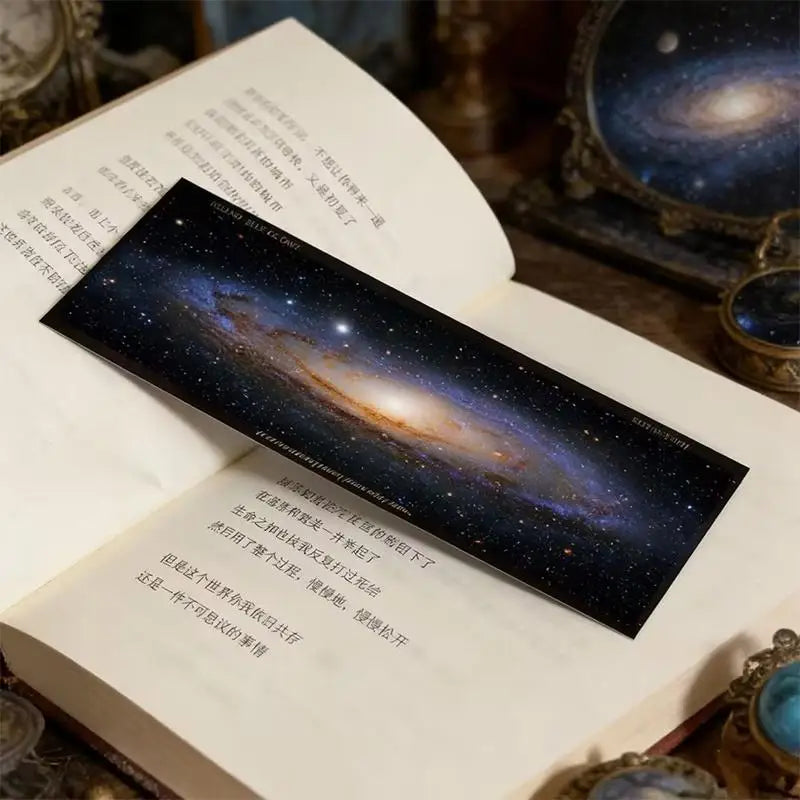 New Galaxy Starry Sky Acrylic Movie Bookmarks, Vintage Romantic Original Film Art, Ideal Gift for Friends Oasis Select