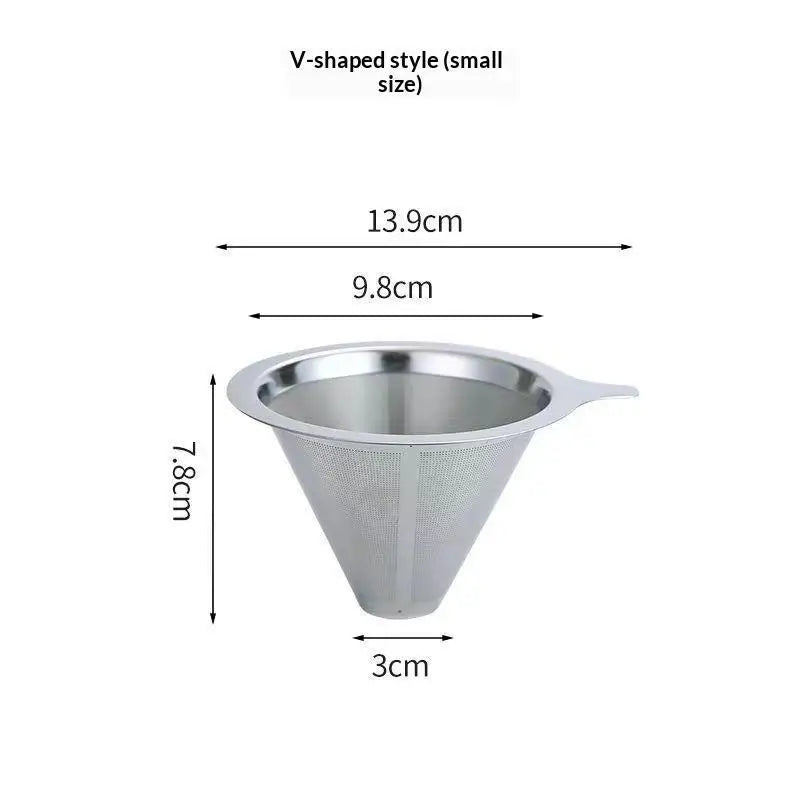 Reusable Stainless Steel Pour Over Coffee Filter | Paperless Dripper