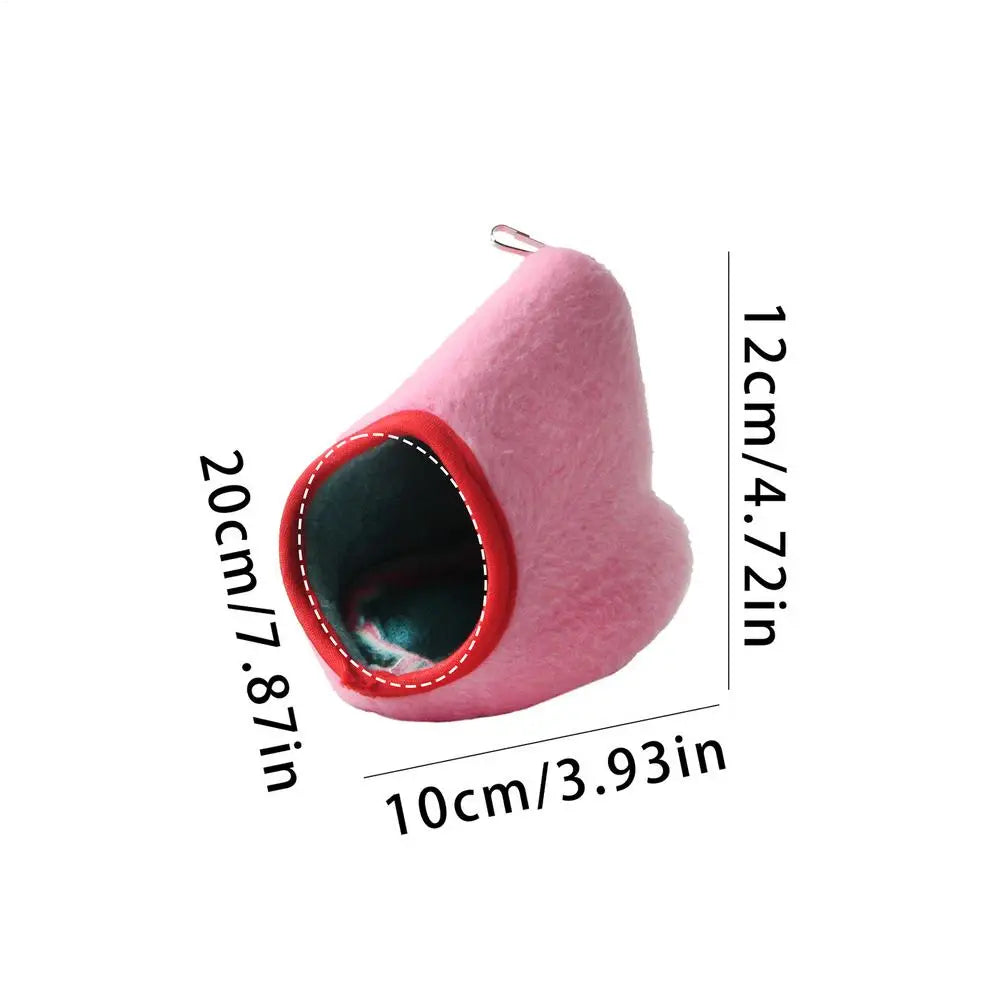 Ferret Hammock for Cage Hangable Hedgehog Nest Hamster Squirrel Hammock for Enrichment Relaxing Sleeping Indoor Outdoor Tiny Pet Oasis Select Pink
