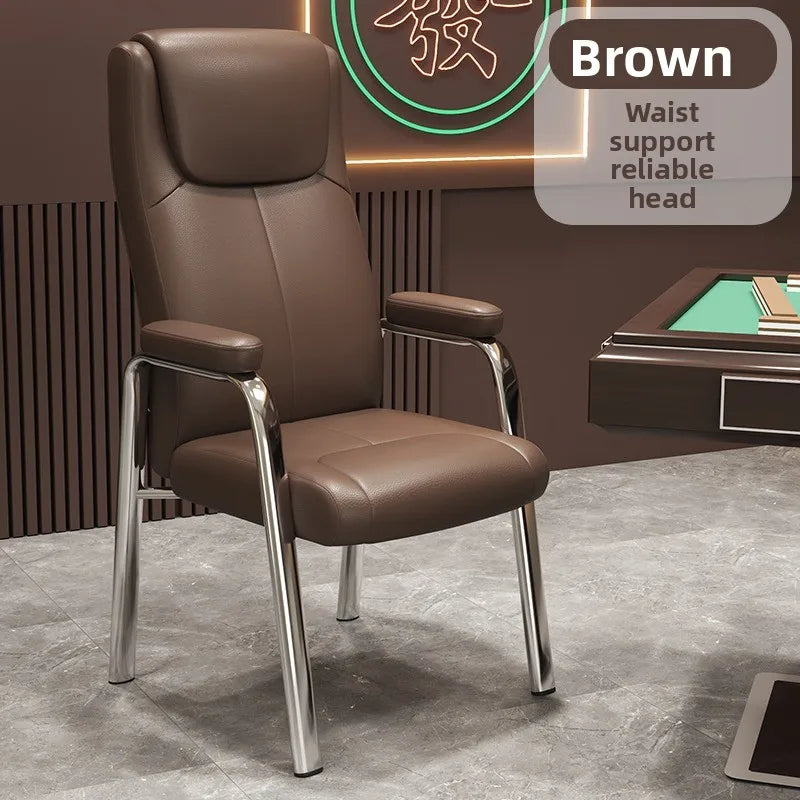 Mahjong chair chess room special high backrest chair comfortable sedentary home chess and card sofa chair mahjong table Oasis Select Pink