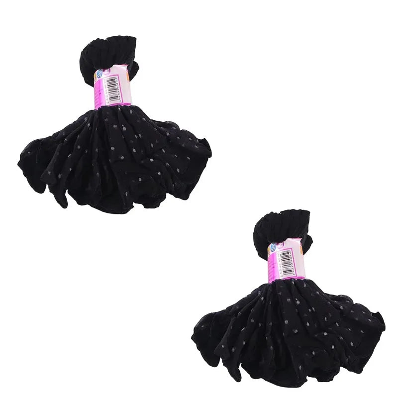 10-30pairs Black Dot Transparent Socks Ultra-thin Elastic Women