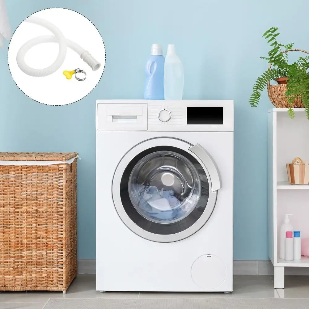 New Plastic Air Conditioner Drain Hose White Thickened Draining Hose 1-5M Extension Pipe Oasis Select