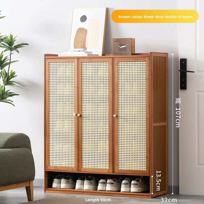 Shoe rack at the door of the household, storage artifact, space-saving simple interior, good-looking and dustproof dormitory Oasis Select Sanmen 8th
