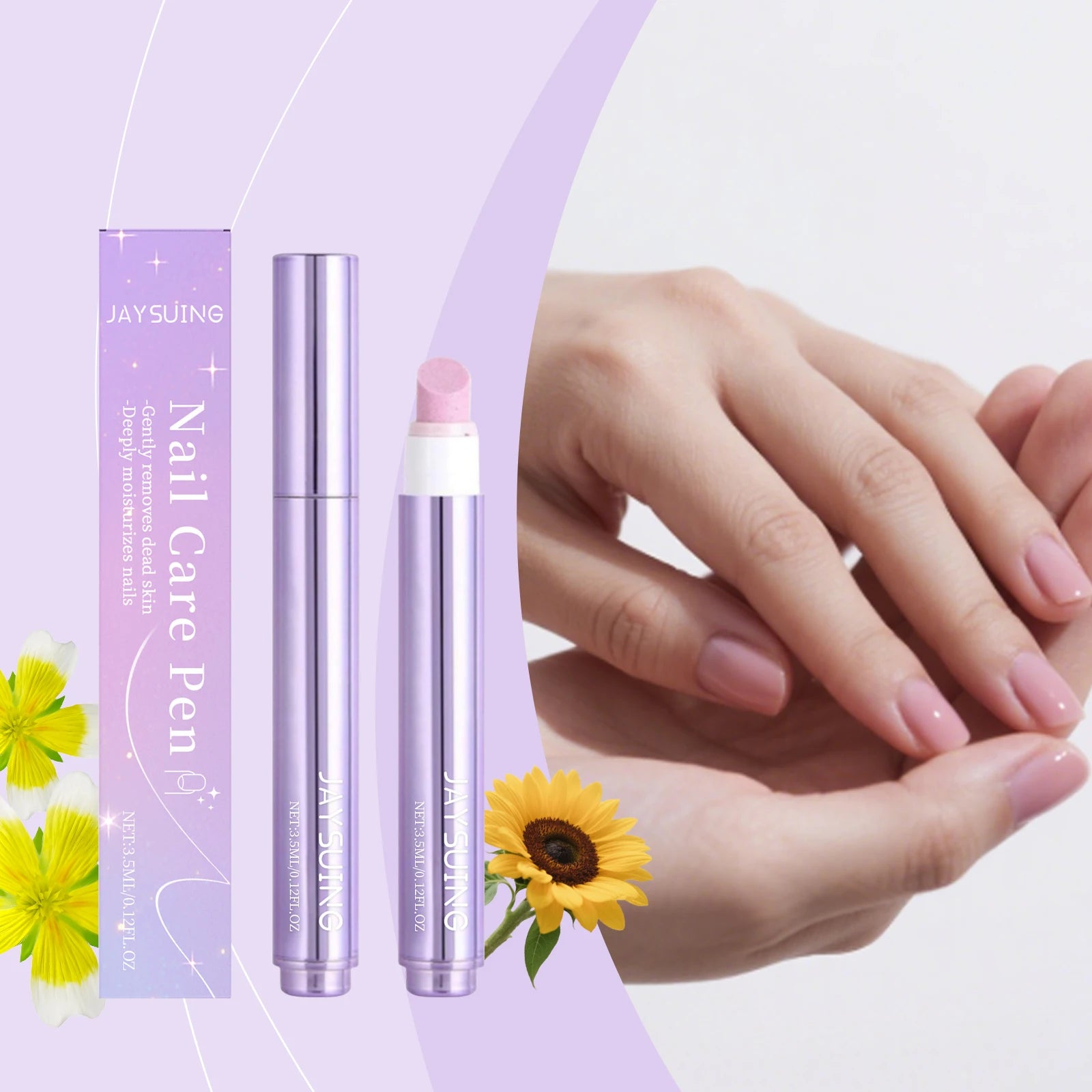 Jaysuing Nail Serum Care Pen Nourishes the nail cuticle shiny nail surface soft nail cleansing care cleaning pen Oasis Select