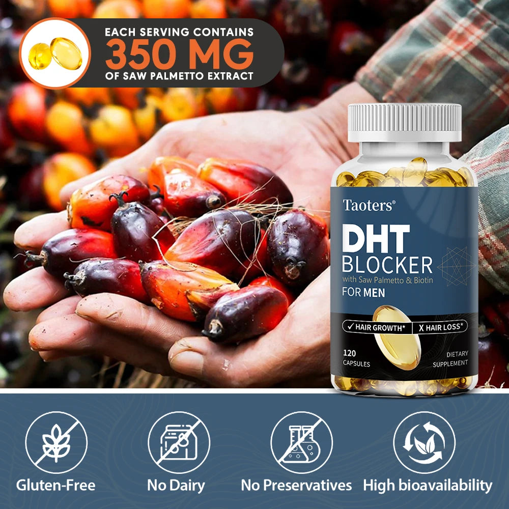 DHT Blocker Hair Growth Supplement – Saw Palmetto & Biotin Hair Growth Supplement Oasis Select
