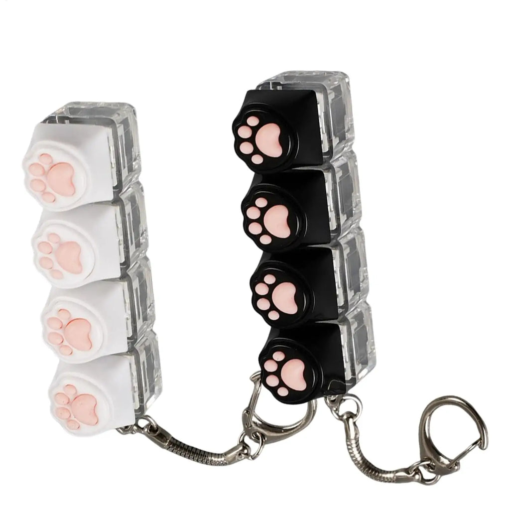 LED Keyboard Keychain Fidget Toys Crystal Clicker Sensory Toy for Stress Relief Keyboard Keychain Fidget Gadget for Adults Kids Oasis Select