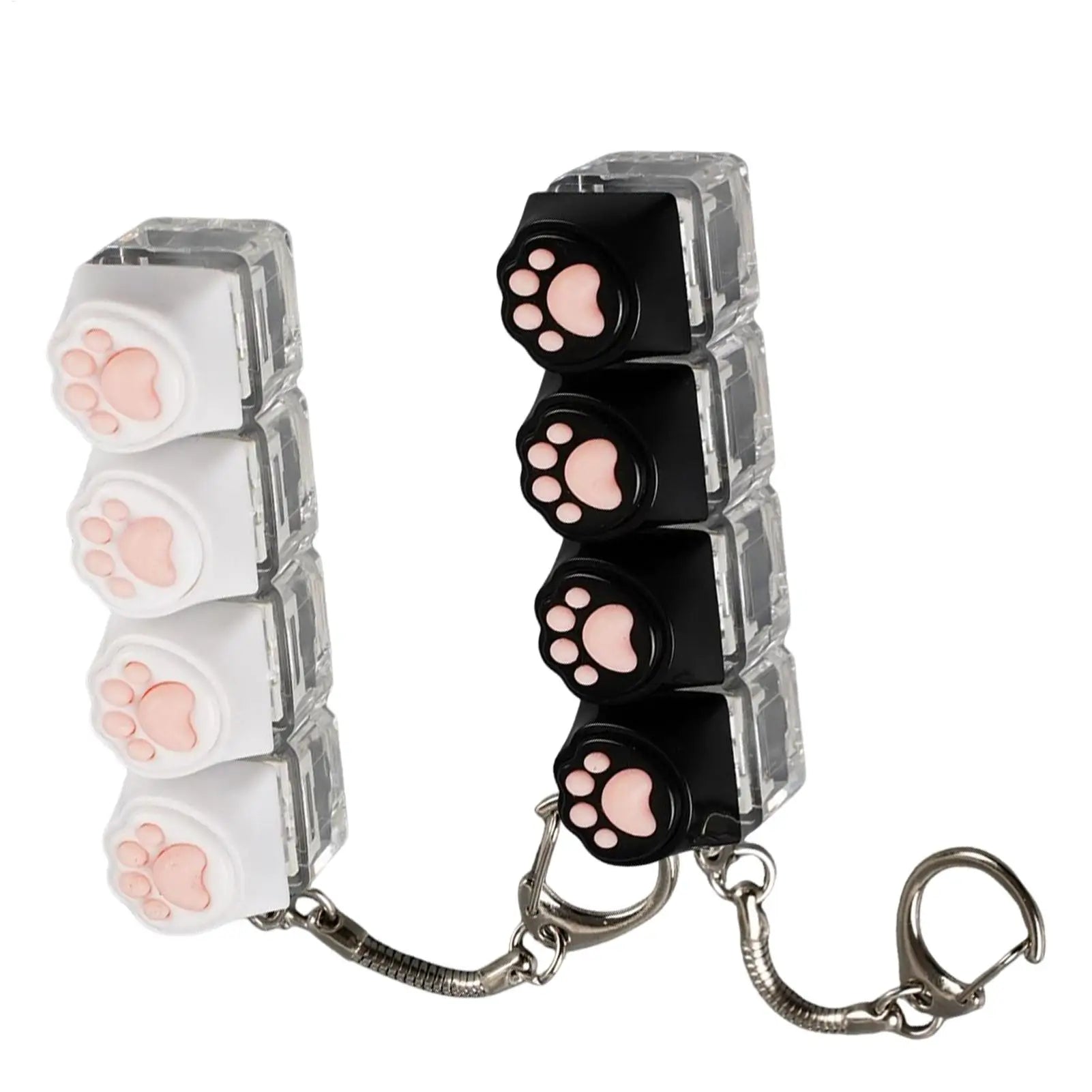 LED Keyboard Keychain Fidget Toys Crystal Clicker Sensory Toy for Stress Relief Keyboard Keychain Fidget Gadget for Adults Kids Oasis Select