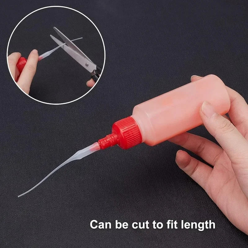 Glue Tips, 100pcs Plastic Glue Micro-Tips Glue Extender Precision CA Glue Applicator for Arts Crafts Hobby Projects Guitar Oasis Select