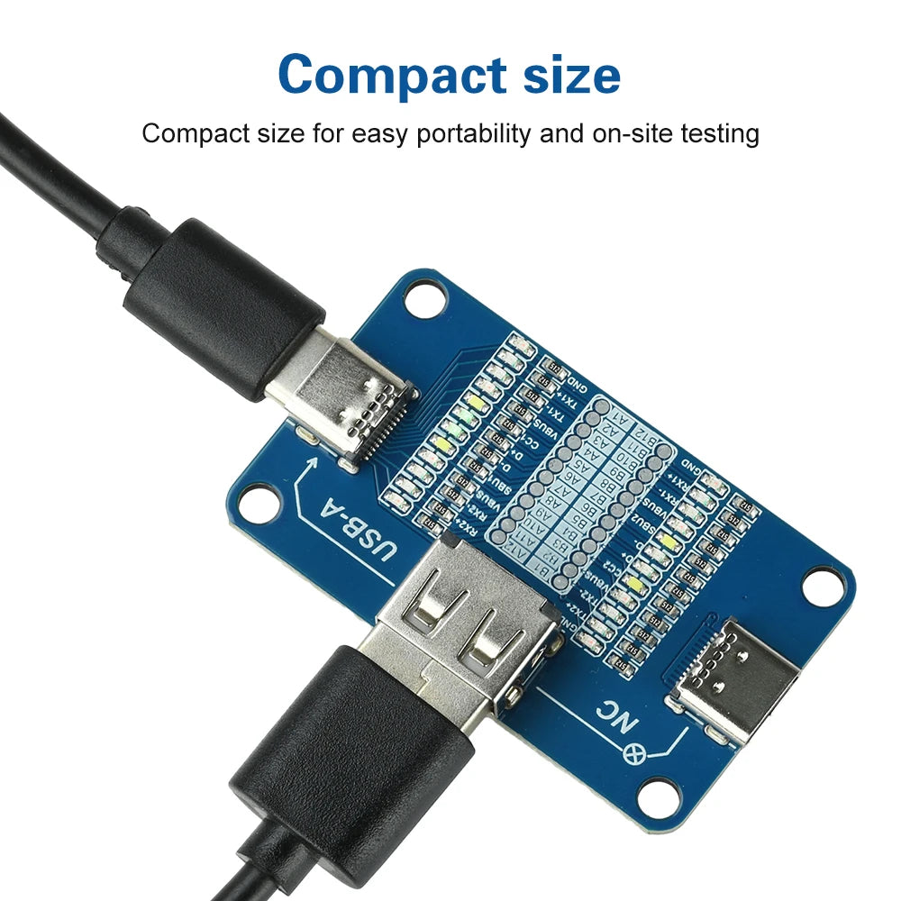 USB A to Type C Detection Module Multi Interface Cable Tester Fast Charging Wire Inspection Portable Tool With LED Indicators Oasis Select