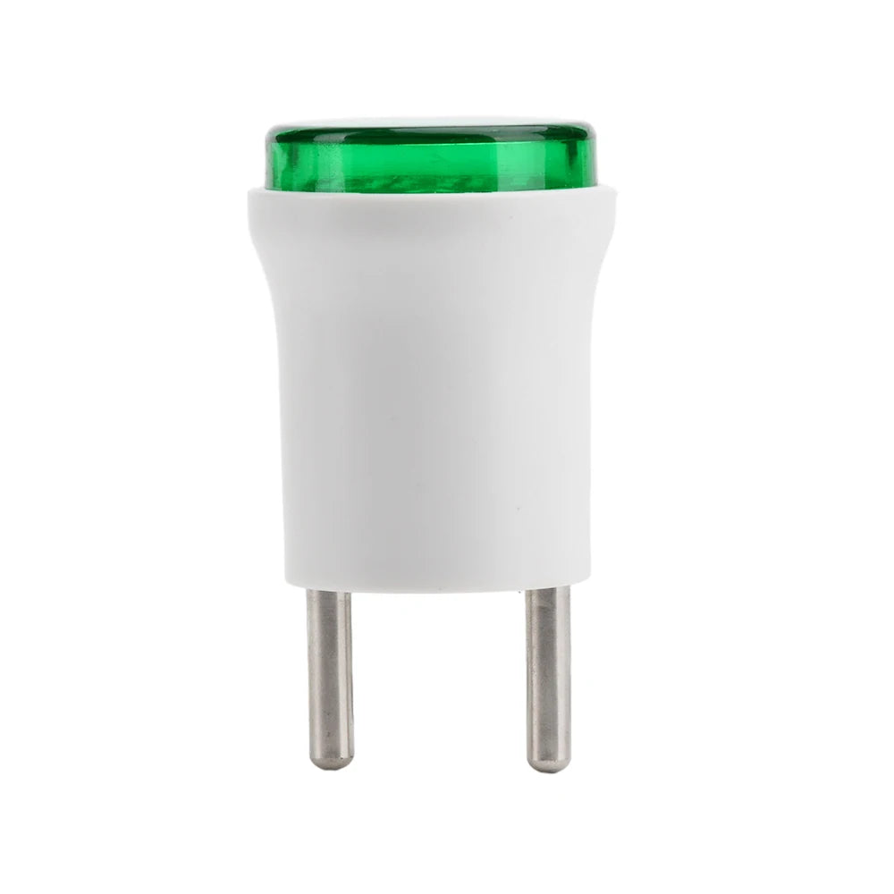 LED Digital Voltmeter AC 50-500V Round Mini Voltage Meter Red/White/Blue/Green/Orange Voltage Tester Voltage Monitor EU Plug Oasis Select