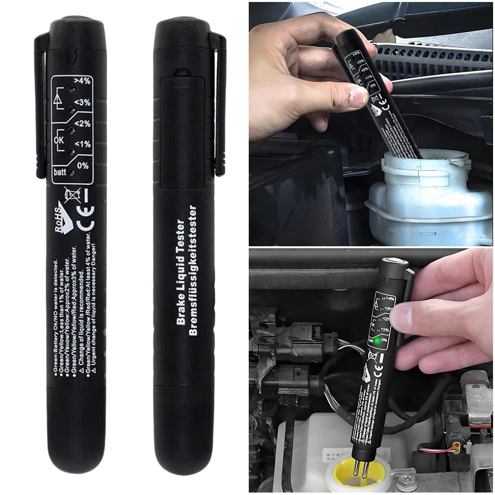 5-LED Brake Fluid Tester Pen – DOT3/DOT4/DOT5 Oil Quality Check Brake Fluid Tester Oasis Select