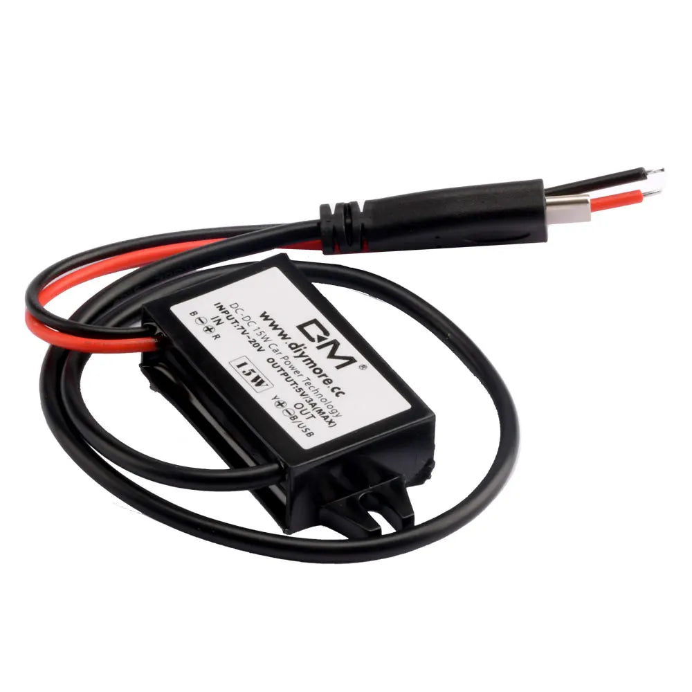 Type-C 15W Power Module Car Potting Waterproof Power Supply DC 8-20V to DC 5V/3A Output Step-down Module DC Buck Converter Oasis Select
