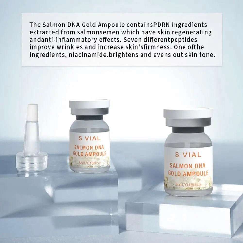 Salmon DNA Gold Ampoule Serum Kit – Brightening & Anti-Aging Face Serum Kit Oasis Select