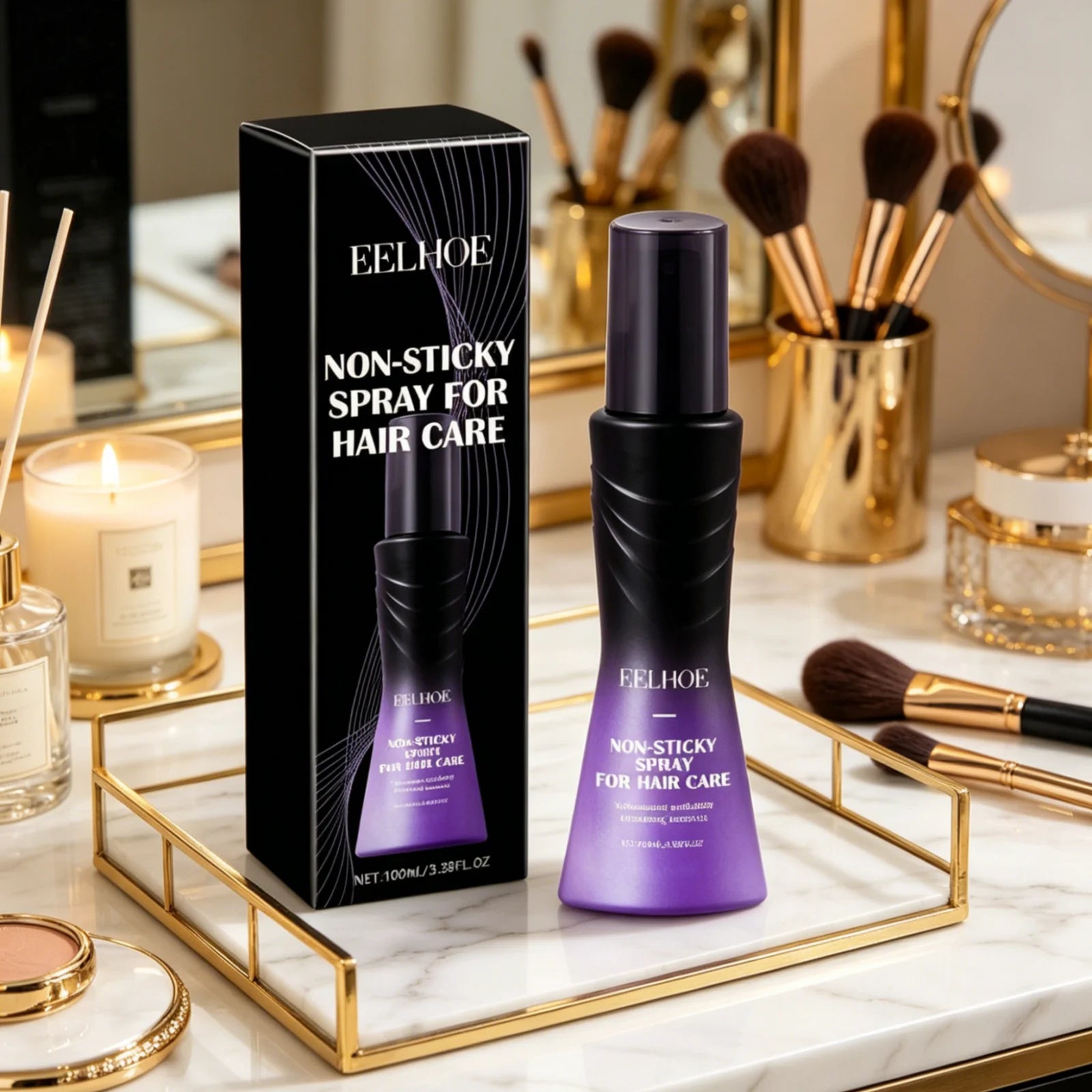 EELHOE Hair Care Spray Deep Nourishment Long Lasting Fragrance Refreshing Non Sticky Gentle Formula Volumizing Hair Spray 100ml Oasis Select